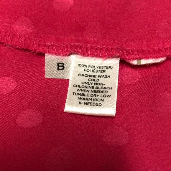 Loft Bright Pink Polka Dot Blouse - Picture 4 of 4
